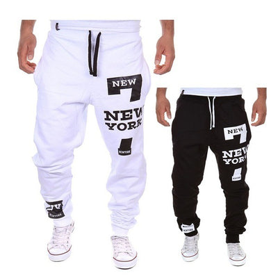 Pantalones Estilo Pie con Estampado Número 7 y Ramo de Flores