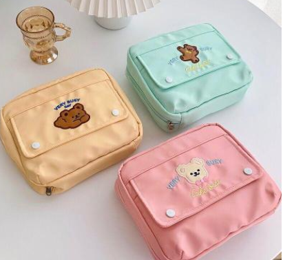 Estuche Organizador Bentoy Milkjoy con Diseño Osito - Gran Capacidad para Útiles y Almacenamiento - Image 7