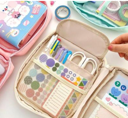 Estuche Organizador Bentoy Milkjoy con Diseño Osito - Gran Capacidad para Útiles y Almacenamiento - Image 3