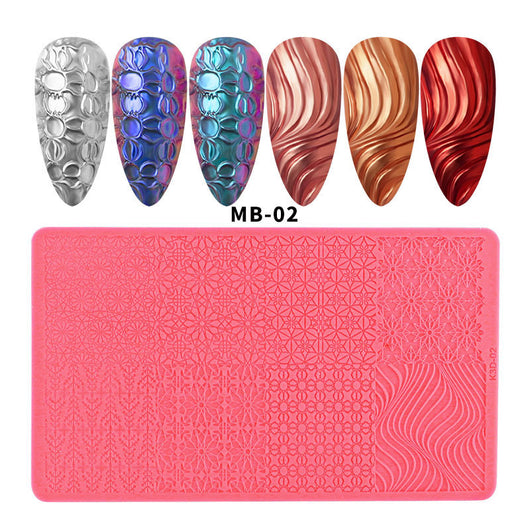 Plantilla de Silicona para Estampado de Uñas - Image 17