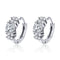 Aretes de Plata Esterlina con Zirconia en Tres Colores