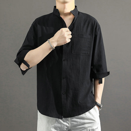 Camisa de Verano Holgada Talla Plus con Mangas 3/4 - Image 4