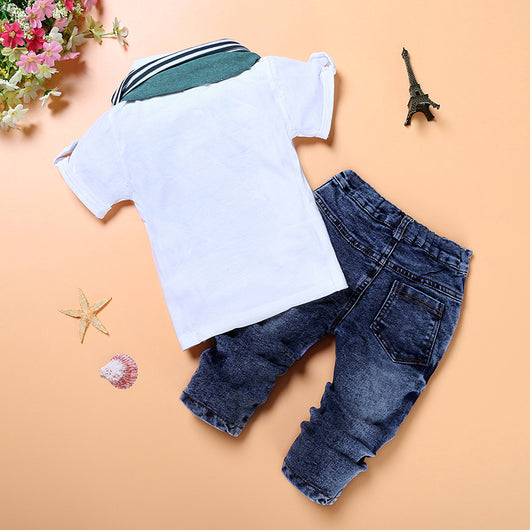 Conjunto Elegante para Niños: Camisa, Pantalón y Accesorios de Estilo Europeo - Image 8