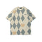 Playera Manga Corta Cuadros para Hombre
