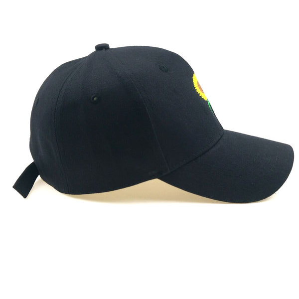 Gorra de Béisbol con Bordado de Girasol
