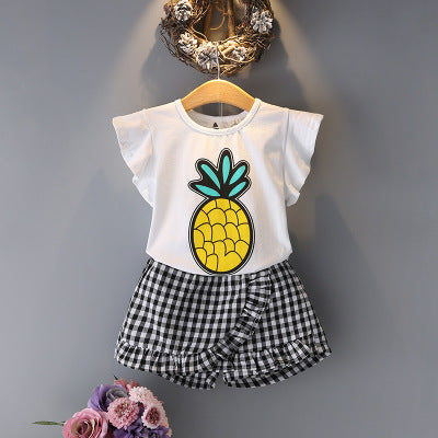 Conjunto Infantil Piña y Rayas: Blusa + Culotes - Image 7