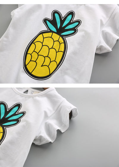 Conjunto Infantil Piña y Rayas: Blusa + Culotes - Image 12