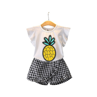 Conjunto Infantil Piña y Rayas: Blusa + Culotes - Image 3