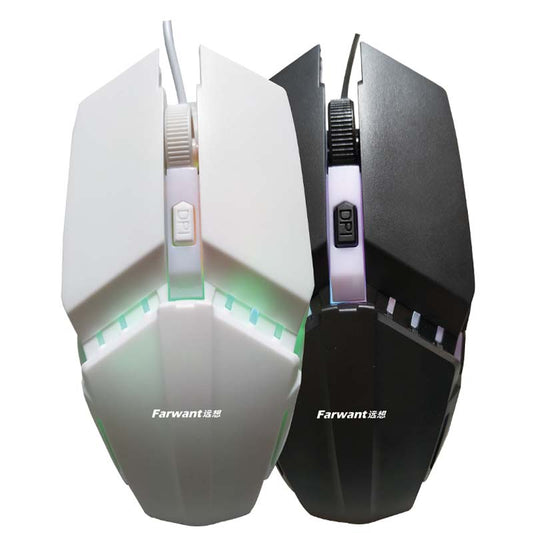 Ratón Gaming con Luz Transmisible para Oficina y Hogar