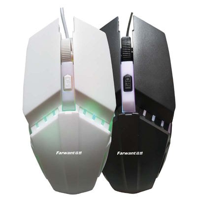 Ratón Gaming con Luz Transmisible para Oficina y Hogar