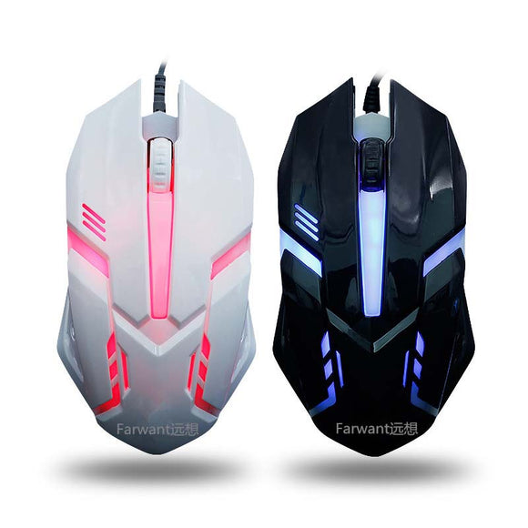 Ratón Gaming con Luz Transmisible para Oficina y Hogar