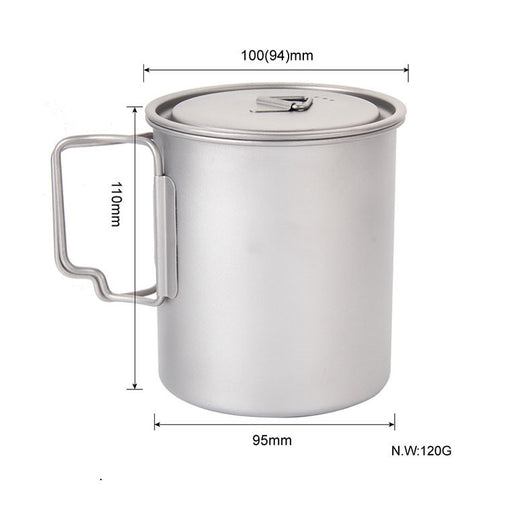 Taza Plegable de Titanio Puro para Camping y Aventuras al Aire Libre - Image 9