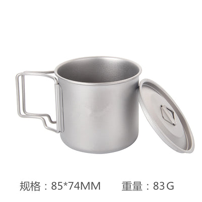 Taza Plegable de Titanio Puro para Camping y Aventuras al Aire Libre - Image 11