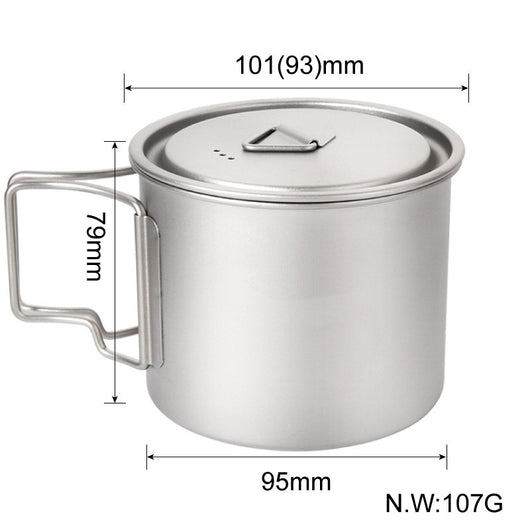 Taza Plegable de Titanio Puro para Camping y Aventuras al Aire Libre - Image 7