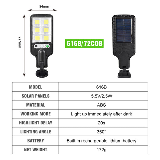 Lámpara Solar de Calle con Sensor de Movimiento - Image 9