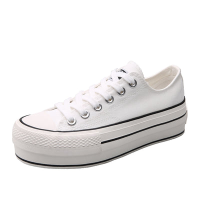 Zapatillas Canvas Reforzadas con Suela Gruesa para Estudiantes Mujeres - Image 5