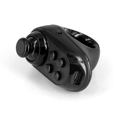 Black ring-style mini Bluetooth game controller with a joystick and multiple buttons for mobile gaming and VR. - Image 4