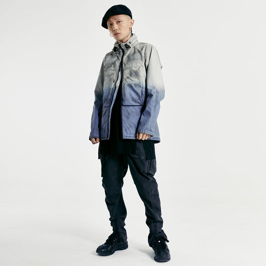 Pantalones Corte Pierna con Múltiples Bolsillos, Teñido Degradado y Detalles Rotos - Image 10