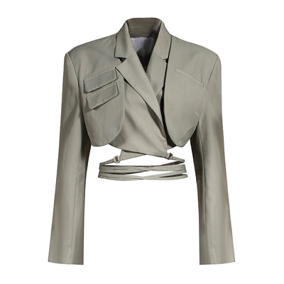 Conjunto de Falda Asimétrica con Cintura Ajustable - Estilo Street Fashion - Image 9