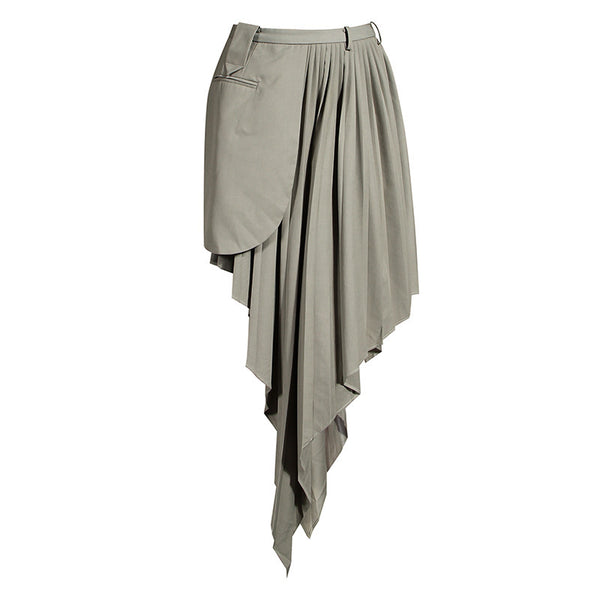 Conjunto de Falda Asimétrica con Cintura Ajustable - Estilo Street Fashion