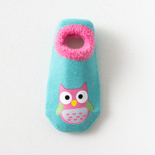 Calcetines Antideslizantes de Terciopelo con Diseños Infantiles para Bebés y Niños Pequeños - Image 21