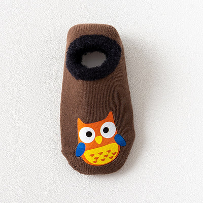 Calcetines Antideslizantes de Terciopelo con Diseños Infantiles para Bebés y Niños Pequeños - Image 22