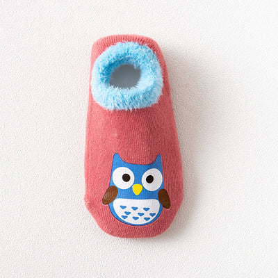 Calcetines Antideslizantes de Terciopelo con Diseños Infantiles para Bebés y Niños Pequeños - Image 9