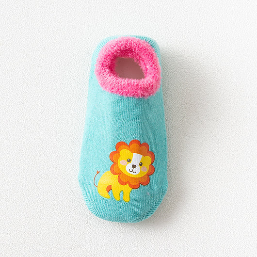 Calcetines Antideslizantes de Terciopelo con Diseños Infantiles para Bebés y Niños Pequeños - Image 15