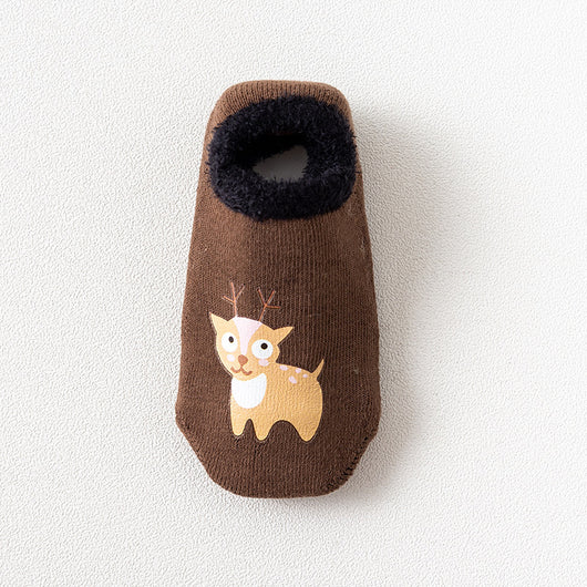Calcetines Antideslizantes de Terciopelo con Diseños Infantiles para Bebés y Niños Pequeños - Image 16