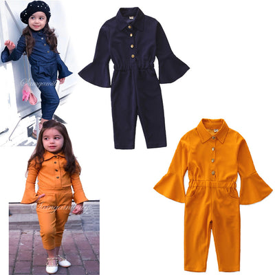 Jumpsuit Infantil con Mangas Acampanadas para Otoño - Image 8