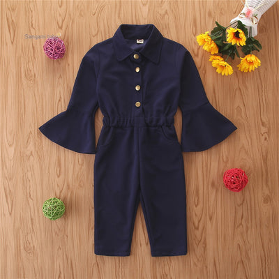 Jumpsuit Infantil con Mangas Acampanadas para Otoño - Image 3