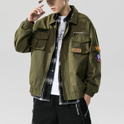 Chaqueta Bomber Suelta de Trabajo Casual - Image 9