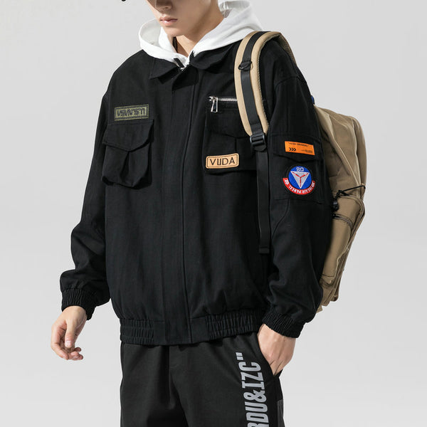 Chaqueta Bomber Suelta de Trabajo Casual