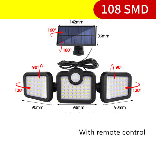 Lámpara Solar de Pared con Sensor Independiente - Impermeable - Image 10