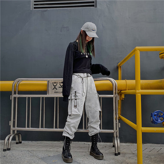 Pantalones Largos de Skate con Arnés de Herramientas y Bordados - Image 12