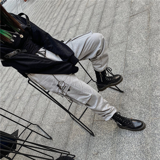 Pantalones Largos de Skate con Arnés de Herramientas y Bordados - Image 17