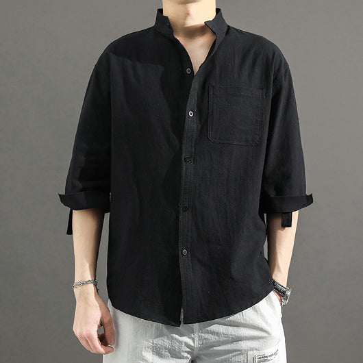 Camisa Suelta de Verano Versátil de Manga Corta - Image 8