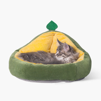 Arena para Gatos con Cojín Térmico Removible - Confort Avocado para Invierno - Image 9