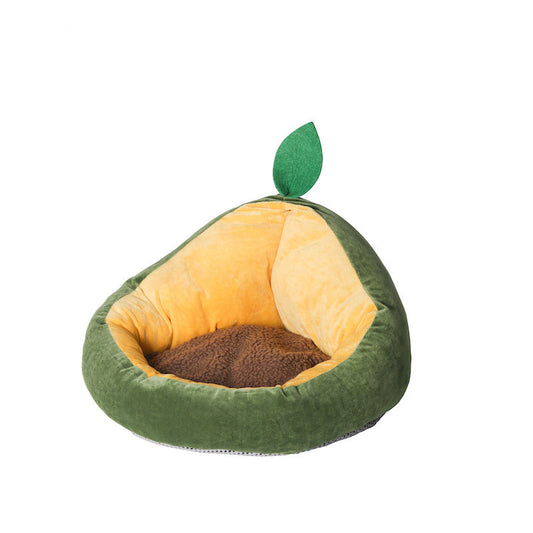 Arena para Gatos con Cojín Térmico Removible - Confort Avocado para Invierno