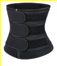 Fuchsia and black neoprene waist trainer with multiple adjustable straps and a zipper closure, size XL. - Image 23