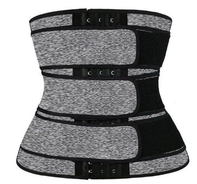 Fuchsia and black neoprene waist trainer with multiple adjustable straps and a zipper closure, size XL. - Image 5