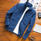 Thermal Fleece Stand-Up Collar Sport Cardigan