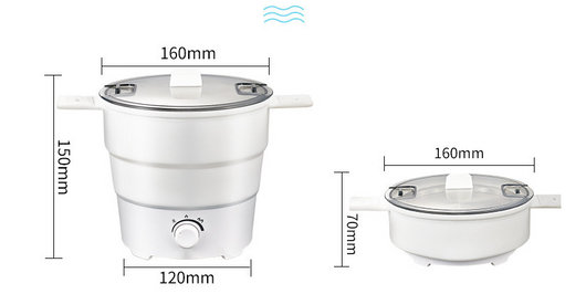 Olla Eléctrica Multifunción Portátil - Cocina Compacta para Dormitorio y Viajes - Image 4