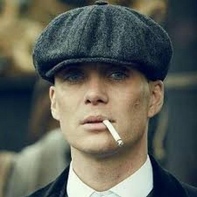 Gorra Newsboy de Lana Hombre Patrón Espiga Estilo Gatsby - Image 9