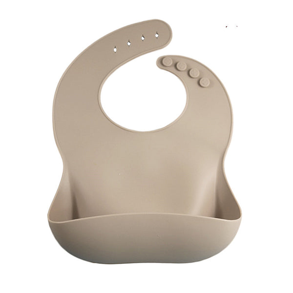 Babero de Silicona Suave para Bebé - Ligero e Impermeable