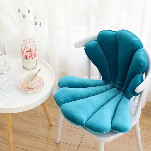 Cojín Velvet Seal Shell Lujo Rosa – Almohada Asiento Elegante - Image 9