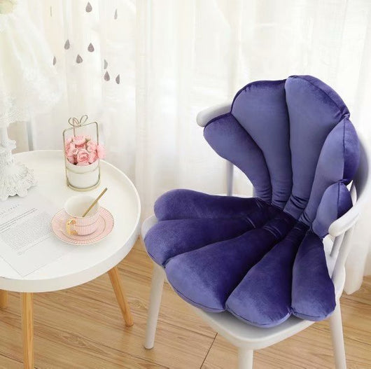 Cojín Velvet Seal Shell Lujo Rosa – Almohada Asiento Elegante - Image 5