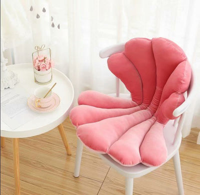 Cojín Velvet Seal Shell Lujo Rosa – Almohada Asiento Elegante - Image 8