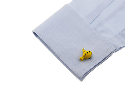 Gemelos Submarino Amarillo Cobre - Joyería Elegante para Hombre - Image 10