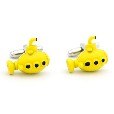 Gemelos Submarino Amarillo Cobre - Joyería Elegante para Hombre - Image 7